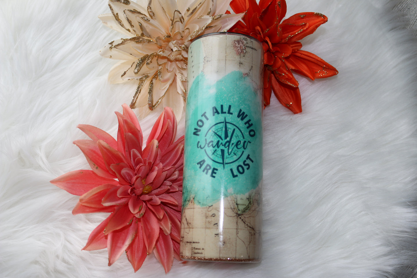 20 oz "Not All Who Wander Are Lost" Stainless Steal Tumbler