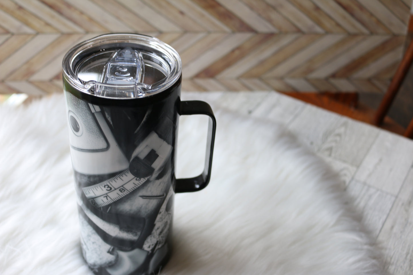 30 oz "Tool Bench" Stainless Steal Tumbler with handle