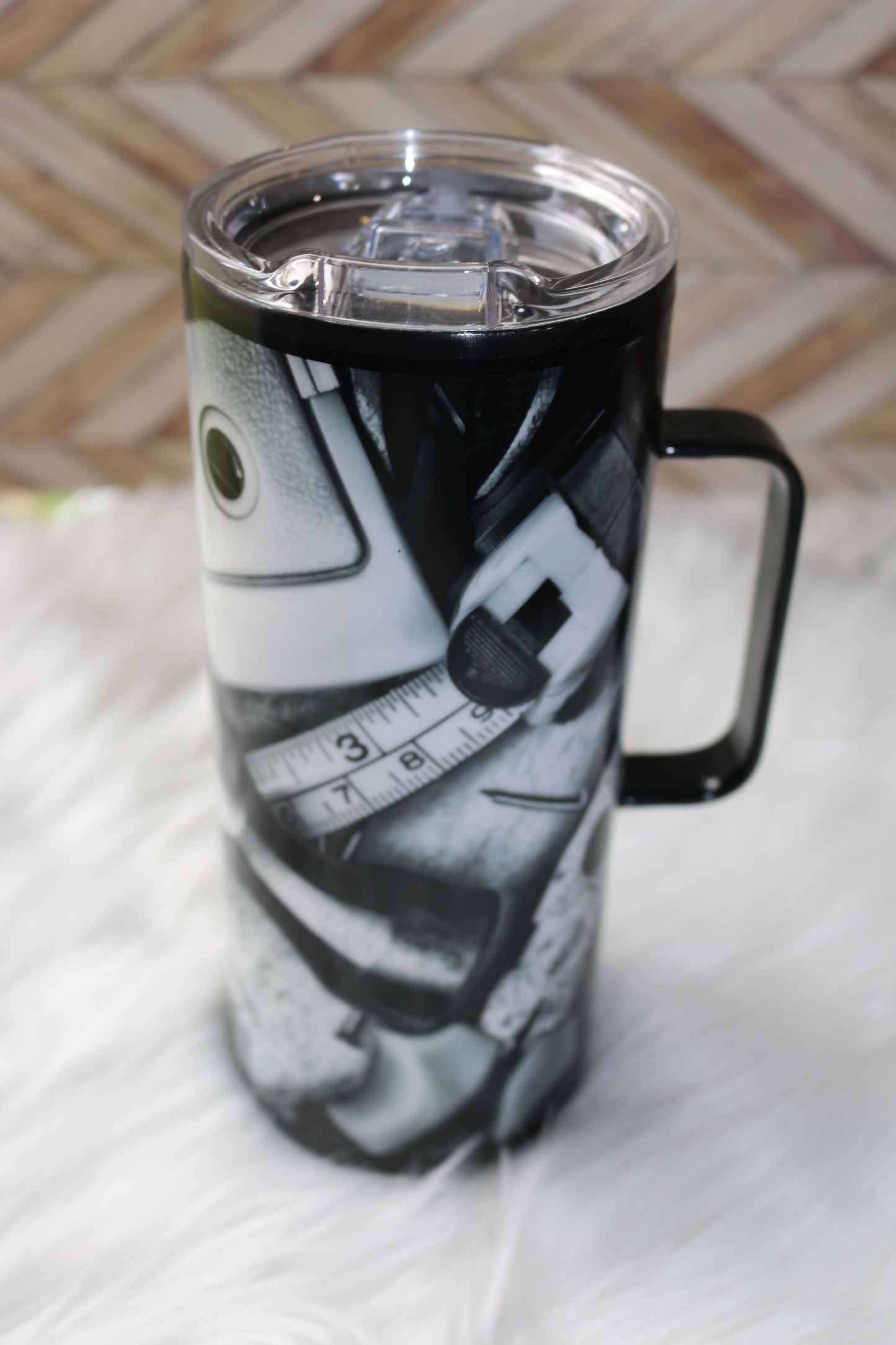 30 oz "Tool Bench" Stainless Steal Tumbler with handle