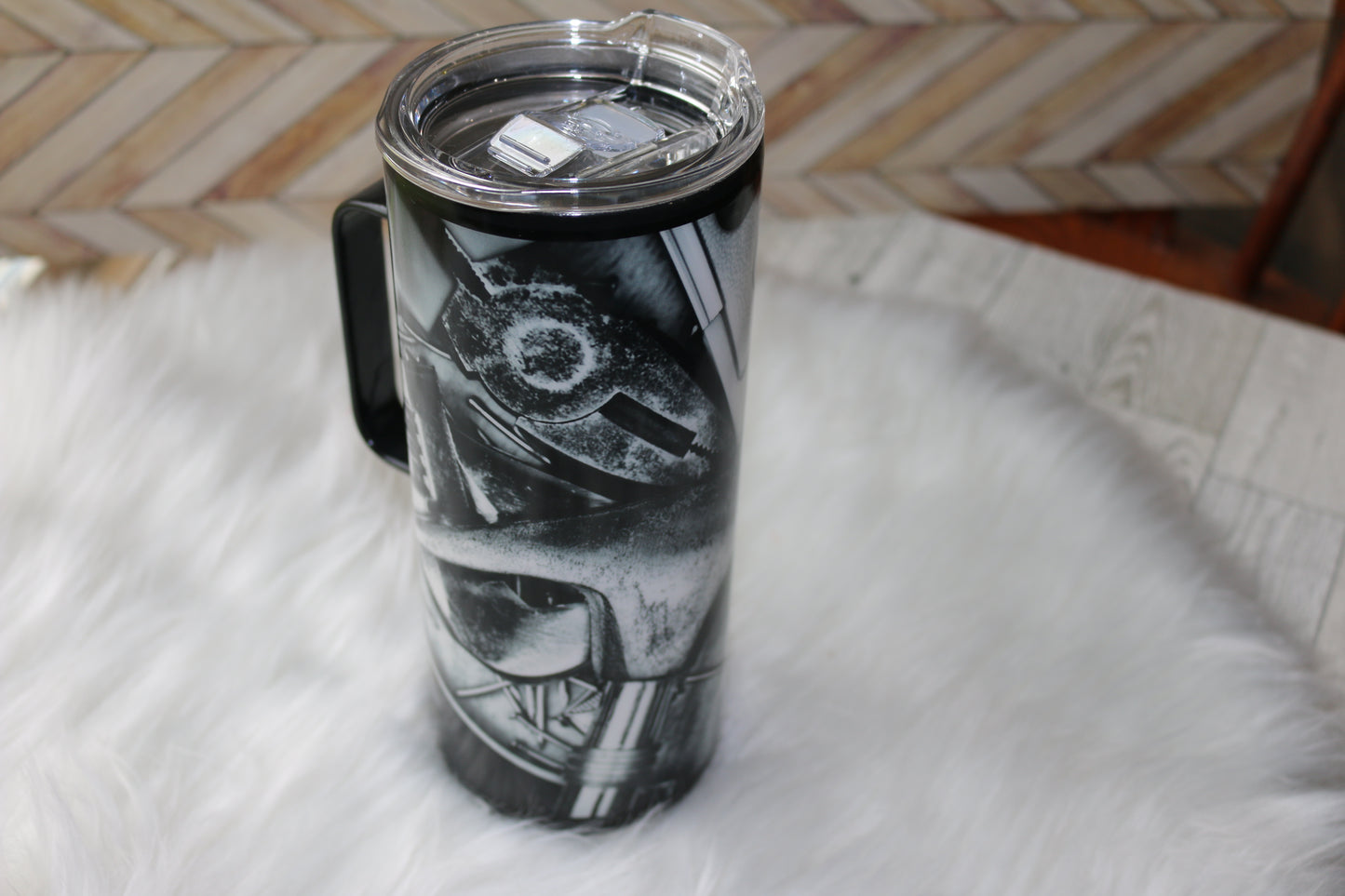 30 oz "Tool Bench" Stainless Steal Tumbler with handle