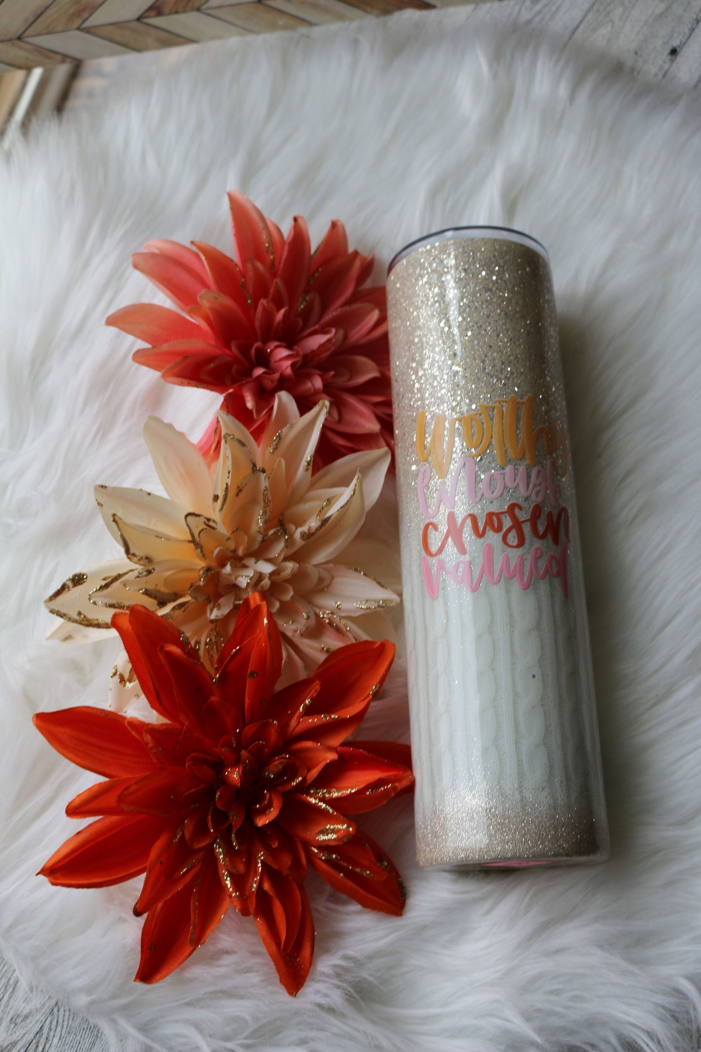 32 oz Worthy Enough Chosen Valued Stainless Steal Tumbler