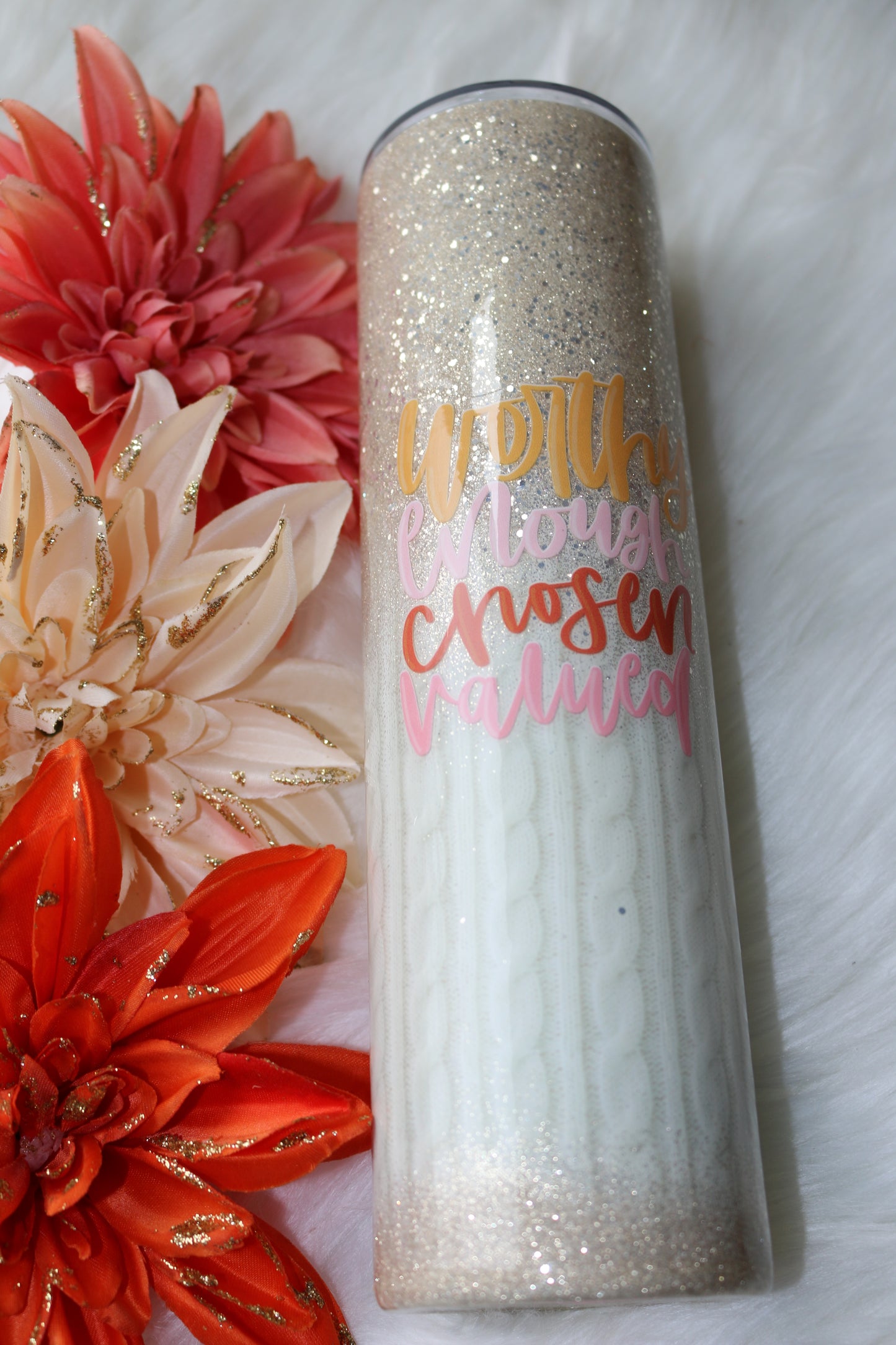 32 oz Worthy Enough Chosen Valued Stainless Steal Tumbler