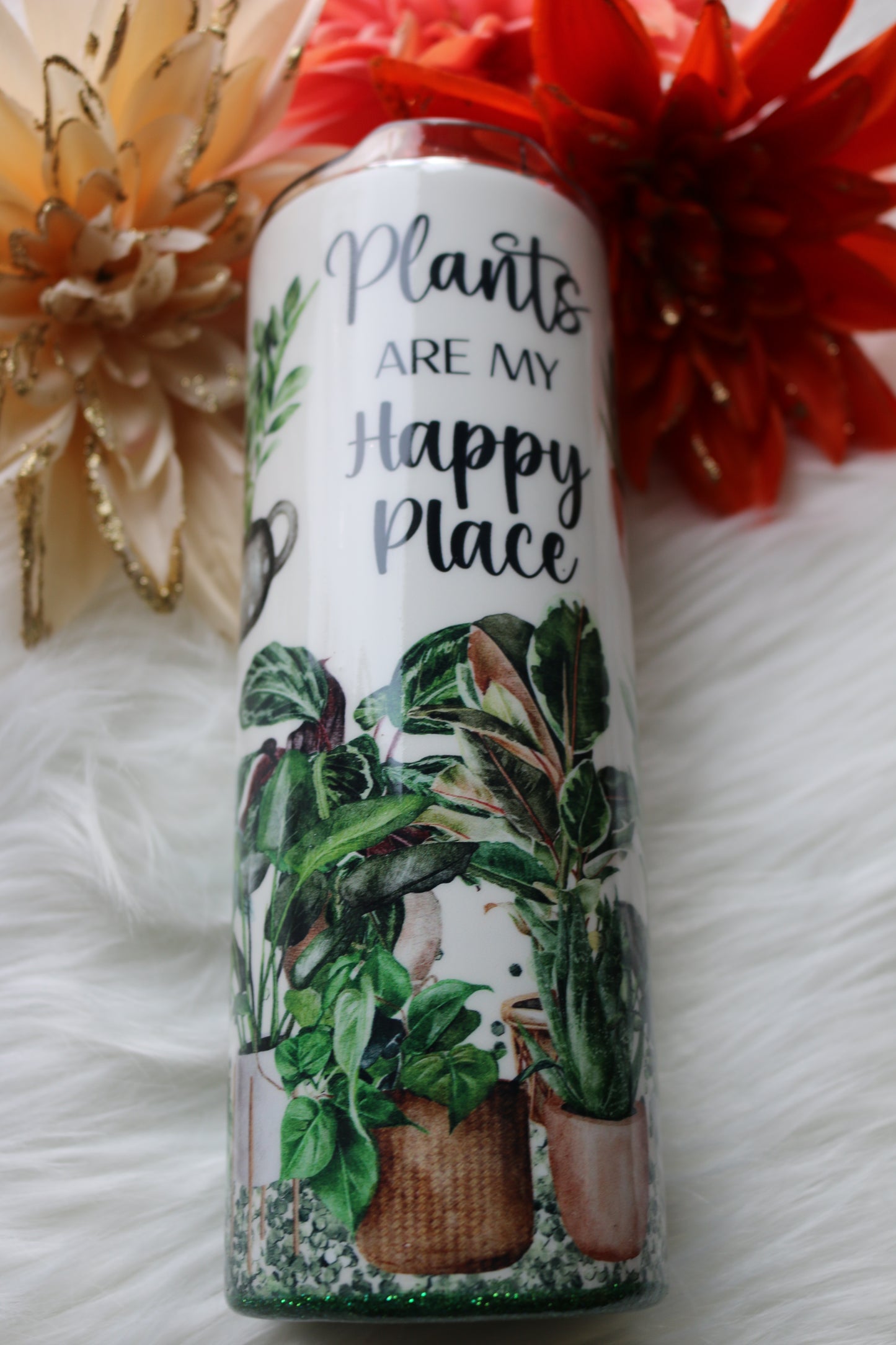20 oz "Plants are my Happy Place" Stainless Steal Tumbler