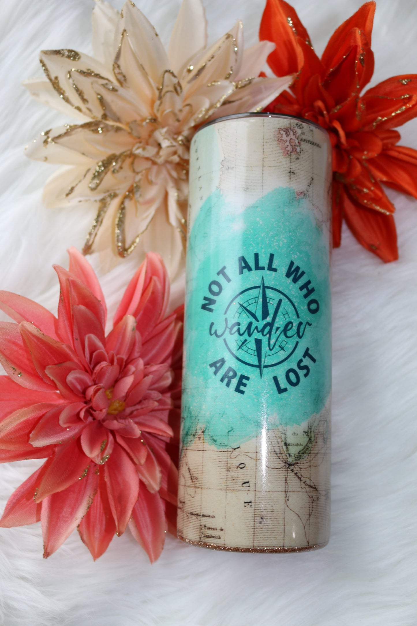 20 oz "Not All Who Wander Are Lost" Stainless Steal Tumbler