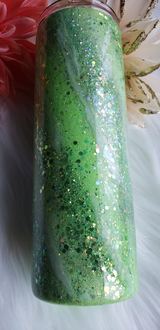 20 oz Green Marble Stainless Steal Tumbler