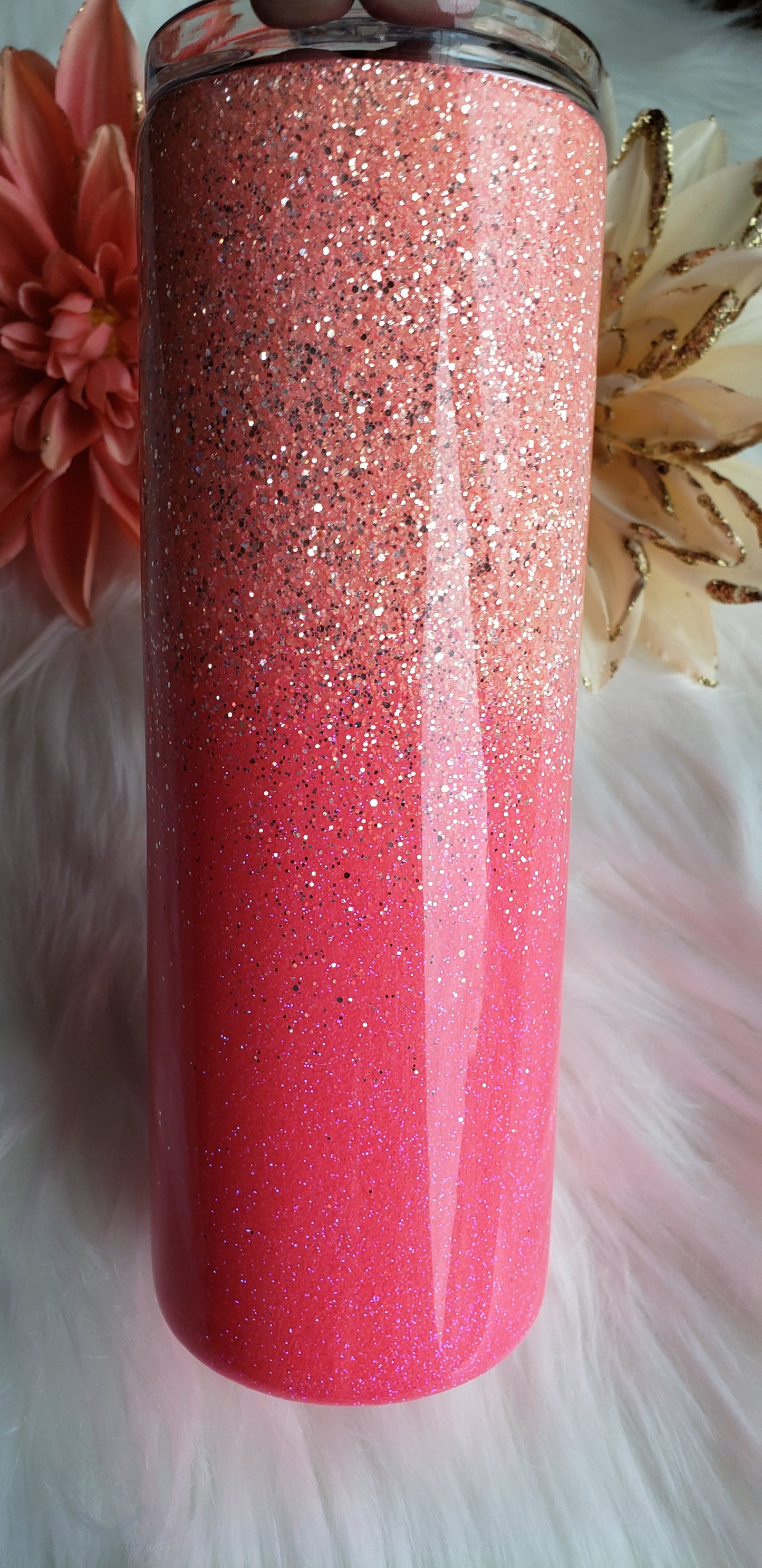 20 oz Pink and Silver Stainless Steal Tumbler