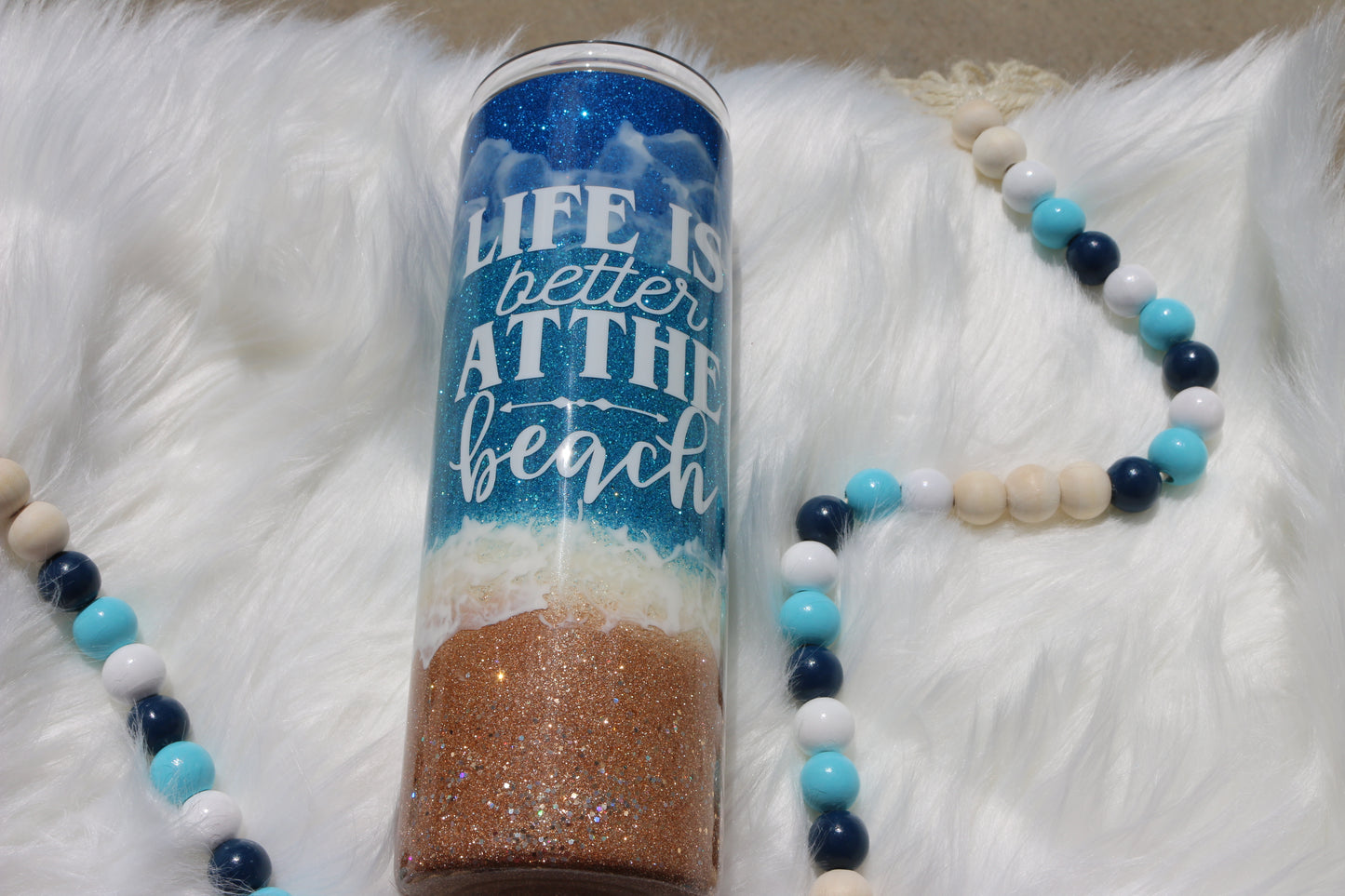 20 oz Life is better at the beach tumbler